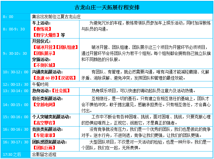 古龙山庄拓展  江夏拓展  武汉拓展 武汉户外拓展