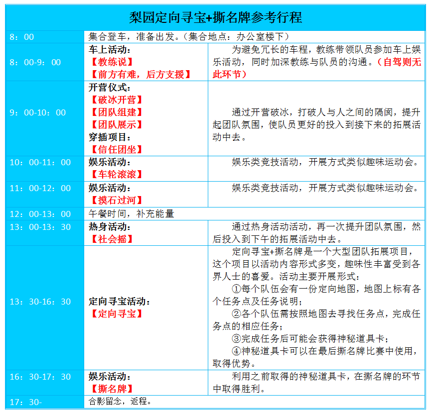 梨园定向寻宝，武汉拓展，武汉户外拓展