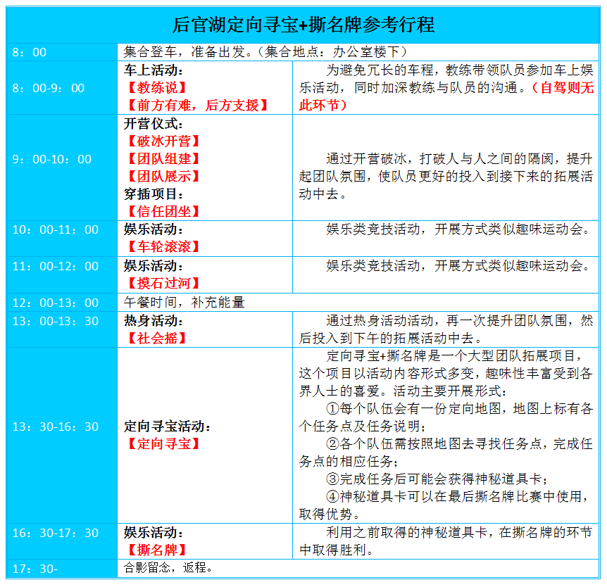 后官湖定向寻宝，武汉拓展，武汉户外拓展